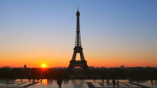 Link to Video | dawn, tourist destination, Sehenswürdigkeit, France, big city, million city, sunrise, metropolis, landmark, Eiffel Tower, Europe, tourist attraction, Silhouette, architectural structure, Paris, point of interest