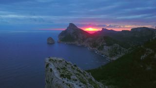 Link to Video | Cap de Formentor, bird's-eye view, tourist destination, sea, steep coast, cape, island, landform, Spain, aerial shot, Mediterranean Sea, tourist attraction, Balearic Islands, Vogelperspektive, Mediterranean Basin, Mallorca, coast, mediterranean sea