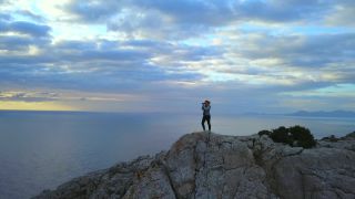 Link to Video | landscape, sea, steep coast, cape, Spain, aerial shot, Mediterranean Sea, Balearic Islands, Mediterranean Basin, nature, Mallorca, mediterranean sea