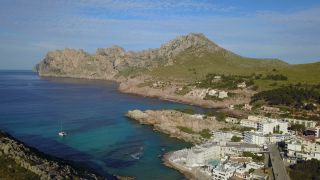 Link to Video | Cala Barques, Cap de Formentor, sea, physical location, bay, mountain range, Mediterranean Sea, Cala Sant Vicenç, Majorca, Balearic Islands, Mallorca, Mediterranean Basin, Mallorca, mediterranean sea
