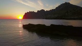 Link to Video | Cala Barques, Cap de Formentor, sea, physical location, bay, mountain range, Mediterranean Sea, Cala Sant Vicenç, Majorca, Balearic Islands, Mallorca, Mediterranean Basin, Mallorca, mediterranean sea