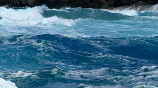 Link to Video | sea spray, sea, surf, sea foam, water, shore, Mediterranean Sea, nature, storm, coast