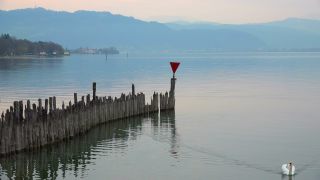 Link to Video | Alps, Germany, breakwater, lake, water, Lake Constance, Southern Germany, mountain range, Wasserburg am Bodensee, wooden fence, land waters, Baden-Württemberg