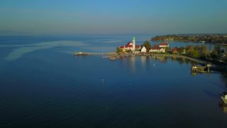 Link to Video | lake, Pfarrkirche, Christian Church, Lake Constance, Southern Germany, Wasserburg am Bodensee, Bavaria