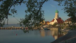 Link to Video | lake, Pfarrkirche, Christian Church, Lake Constance, Southern Germany, Wasserburg am Bodensee, Bavaria