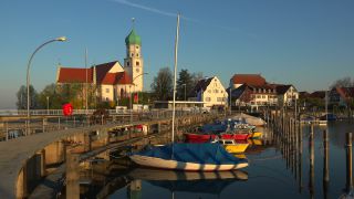 Link to Video | lake, Pfarrkirche, Christian Church, Lake Constance, Southern Germany, Wasserburg am Bodensee, Bavaria