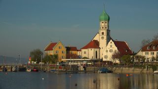 Link to Video | lake, Pfarrkirche, Christian Church, Lake Constance, Southern Germany, Wasserburg am Bodensee, Bavaria