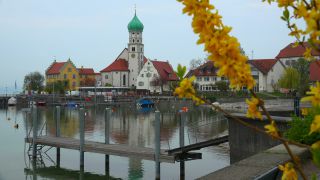 Link to Video | lake, Pfarrkirche, Christian Church, Lake Constance, Southern Germany, Wasserburg am Bodensee, Bavaria