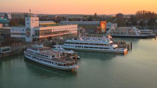 Link to Video | Friedrichshafen, Zeppelin Museum Friedrichshafen, ferry ship, Friedrichshafen, Lake Constance, port, Southern Germany, ferry shipping, Baden-Württemberg