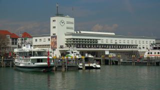 Link to Video | Friedrichshafen, Zeppelin Museum Friedrichshafen, ferry ship, Friedrichshafen, Lake Constance, port, Southern Germany, ferry shipping, Baden-Württemberg