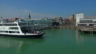 Link to Video | Friedrichshafen, Zeppelin Museum Friedrichshafen, ferry ship, Friedrichshafen, Lake Constance, port, Southern Germany, ferry shipping, Baden-Württemberg