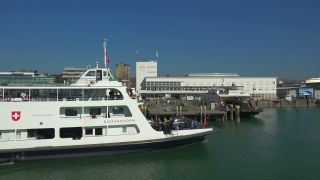 Link zum Video | Friedrichshafen, Zeppelin Museum, Fähre, Friedrichshafen, Bodensee, Hafen, Süddeutschland, Fährschifffahrt, Baden-Württemberg
