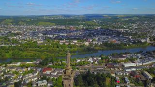 Link to Video | bird's-eye view, Rhineland-Palatinate, Moselle, Germany, Trier, aerial shot, city, Trier-Saarburg