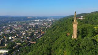 Link zum Video | Vogelperspektive, Rheinland-Pfalz, Mosel, Deutschland, Trier, Luftaufnahme, Stadt, Landkreis Trier-Saarburg