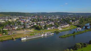 Link to Video | bird's-eye view, Rhineland-Palatinate, Moselle, Germany, Trier, aerial shot, city, Trier-Saarburg