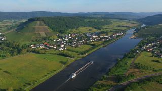 Link to Video | landscape, bird's-eye view, Rhineland-Palatinate, Saar, watercourse, valley, river, aerial shot, Mosel-Saar-Ruwer, Trier-Saarburg