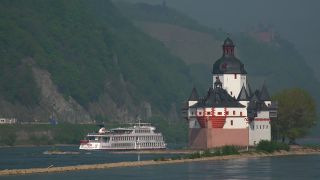 Link zum Video | Landschaft, Rheinland-Pfalz, Tourismusziel, Deutschland, Urlaubsregion, Kaub, Sehenswürdigkeit, Rhein, Mittelrheintal, Point of Interest