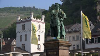Link to Video | landscape, Rhineland-Palatinate, tourist destination, Germany, tourism region, Kaub, tourist attraction, Rhine, Mittelrheintal, point of interest