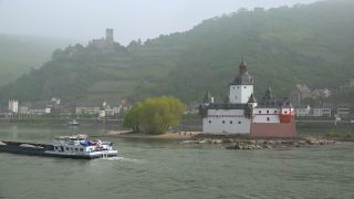 Link zum Video | Landschaft, Rheinland-Pfalz, Tourismusziel, Deutschland, Urlaubsregion, Kaub, Sehenswürdigkeit, Rhein, Mittelrheintal, Point of Interest