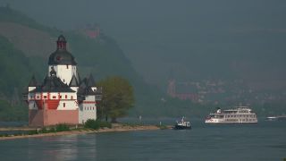 Link to Video | landscape, Rhineland-Palatinate, tourist destination, Germany, tourism region, Kaub, tourist attraction, Rhine, Mittelrheintal, point of interest