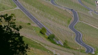 Link to Video | Rhineland-Palatinate, Verkehr, Germany, vineyard, viticulture, road, Piesport, vehicle, Mosel-Saar-Ruwer, transport, thoroughfare, Moselle Valley