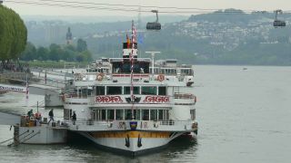Link to Video | Rhineland-Palatinate, body of water, maritime transport, Germany, Koblenz, river, Rhine, thoroughfare