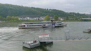 Link to Video | Rhineland-Palatinate, body of water, maritime transport, Germany, Koblenz, river, Rhine, thoroughfare