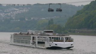 Link to Video | Rhineland-Palatinate, body of water, maritime transport, Germany, Koblenz, river, Rhine, thoroughfare