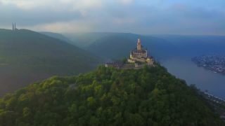 Link zum Video | Landschaft, Rheinland-Pfalz, Tourismusziel, Deutschland, Burg, Marksburg, Braubach, Sehenswürdigkeit, Rhein, Point of Interest