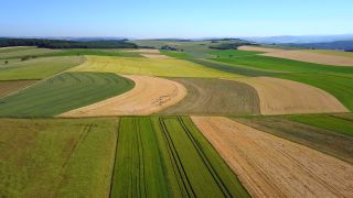 Link to Video | landscape, agriculture, bird's-eye view, field, aerial shot, Fisch, Saargau