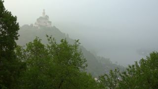 Link to Video | landscape, Rhineland-Palatinate, tourist destination, Germany, castle, Marksburg, Braubach, tourist attraction, Rhine, point of interest