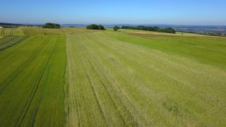 Link zum Video | Landschaft, Landwirtschaft, Vogelperspektive, Acker, Luftaufnahme, Fisch, Saargau