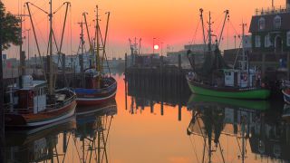Link to Video | Lower Saxony, East Frisia, Germany, port, cutter, coast