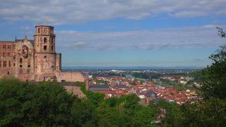 Link to Video | tourist destination, Neckar, castle, Heidelberg, Heidelberg Castle, tourist attraction, château, human-made geographic feature, architectural structure, point of interest, Untermerzbach castle ruins, Baden-Württemberg