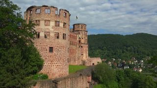Link to Video | tourist destination, Neckar, castle, Heidelberg, Heidelberg Castle, tourist attraction, château, human-made geographic feature, architectural structure, point of interest, Untermerzbach castle ruins, Baden-Württemberg