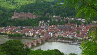 Link to Video | tourist destination, big city, Neckar, Germany, Heidelberg, city, tourist attraction, scenic viewpoint, Rhein-Neckar, Philosophenweg, Baden-Württemberg