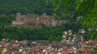 Link to Video | tourist destination, big city, Neckar, Germany, Heidelberg, city, tourist attraction, scenic viewpoint, Rhein-Neckar, Philosophenweg, Baden-Württemberg