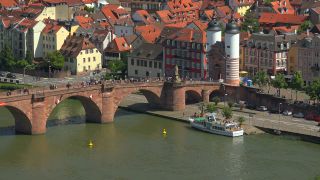 Link to Video | tourist destination, big city, Neckar, Germany, Heidelberg, city, tourist attraction, scenic viewpoint, Rhein-Neckar, Philosophenweg, Baden-Württemberg