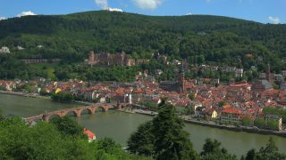 Link to Video | tourist destination, big city, Neckar, Germany, Heidelberg, city, tourist attraction, scenic viewpoint, Rhein-Neckar, Philosophenweg, Baden-Württemberg