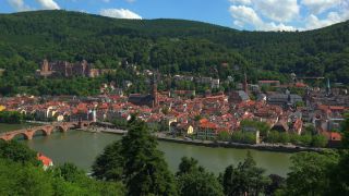 Link to Video | tourist destination, big city, Neckar, Germany, Heidelberg, city, tourist attraction, scenic viewpoint, Rhein-Neckar, Philosophenweg, Baden-Württemberg