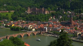 Link to Video | tourist destination, big city, Neckar, Germany, Heidelberg, city, tourist attraction, scenic viewpoint, Rhein-Neckar, Philosophenweg, Baden-Württemberg