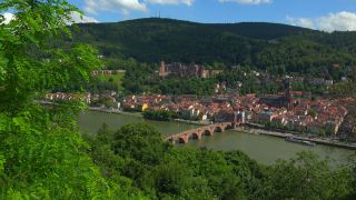 Link to Video | tourist destination, big city, Neckar, Germany, Heidelberg, city, tourist attraction, scenic viewpoint, Rhein-Neckar, Philosophenweg, Baden-Württemberg