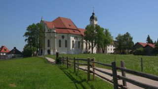 Link to Video | Upper Bavaria, Catholic pilgrimage church, kostyol, pilgrimage site, Wieskirche, church building, Germany, Pfaffenwinkel, Christian Church, Steingaden, Bavaria