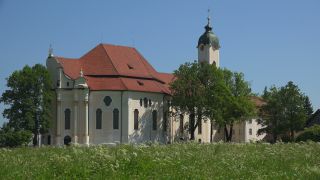 Link to Video | Upper Bavaria, Catholic pilgrimage church, kostyol, pilgrimage site, Wieskirche, church building, Germany, Pfaffenwinkel, Christian Church, Steingaden, Bavaria