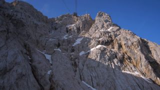 Link to Video | Upper Bavaria, Garmisch-Partenkirchen, Alps, Bayerische Zugspitzbahn Bergbahn, summit, Grainau, Werdenfelser Land, Wetterstein, mode of transport, Zugspitze, mountain range, Transportmittel, mountain