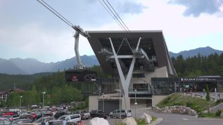 Link to Video | Upper Bavaria, Garmisch-Partenkirchen, cableway, Bayerische Zugspitzbahn Bergbahn, Germany, bottom station, Grainau, Werdenfelser Land, mode of transport, Transportmittel, Bavaria