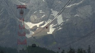 Link to Video | Upper Bavaria, landscape, Alps, aerial lift, cableway, Bayerische Zugspitzbahn Bergbahn, Germany, Werdenfelser Land, Wetterstein, Zugspitze, mountain range, wire rope, Transportmittel, mountain, Bavaria