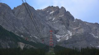 Link to Video | Upper Bavaria, landscape, Alps, aerial lift, cableway, Bayerische Zugspitzbahn Bergbahn, Germany, Werdenfelser Land, Wetterstein, Zugspitze, mountain range, wire rope, Transportmittel, mountain, Bavaria