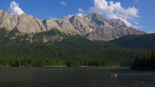 Link to Video | Upper Bavaria, landscape, Garmisch-Partenkirchen, body of water, Germany, lake, Grainau, Werdenfelser Land, Eibsee, Wetterstein, mountain range