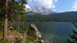 Link to Video | Upper Bavaria, landscape, Garmisch-Partenkirchen, body of water, Germany, lake, Grainau, Werdenfelser Land, Eibsee, Wetterstein, mountain range